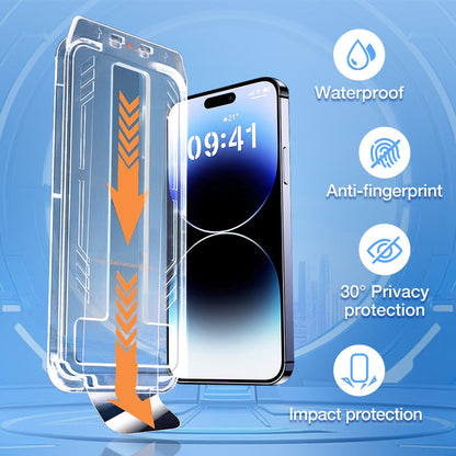 (iPhone 16 is coming!)💥Limited time 50% off🔥 iPhone Tempered Anti-Peeking Screen Protector - No Bubbles No Dust