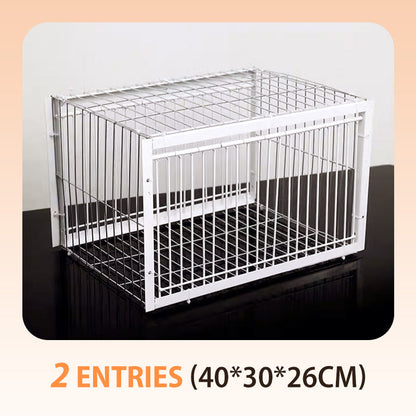 🔥Auto Trap Humane Bird Cage-Entry Only, No Exit, With Base