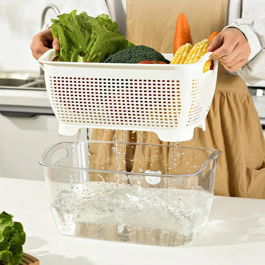 Multi-functional Double-Layer Drain Basket