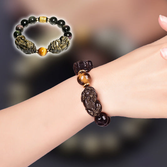 🔥Chinese Traditional Accessories🔥Lucky Brave Troops Stone Beads Bracelet（Chinese feng shui）