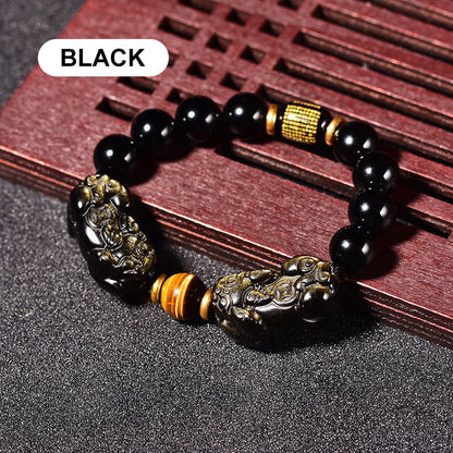 🔥Chinese Traditional Accessories🔥Lucky Brave Troops Stone Beads Bracelet（Chinese feng shui）