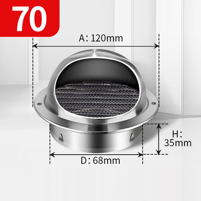 Stainless Steel Rainproof Vent Grille Cover