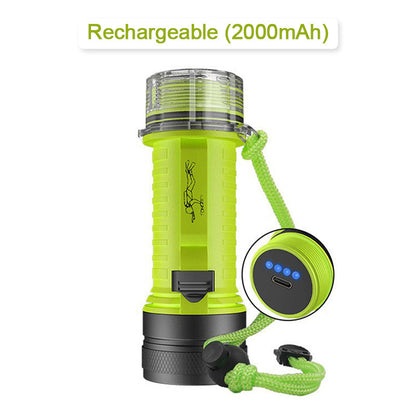 Super Bright Dual Lamp Diving Flashlight