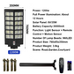 Smart Solar-Powered Street Lamp - Motion Sensor,Remote Control