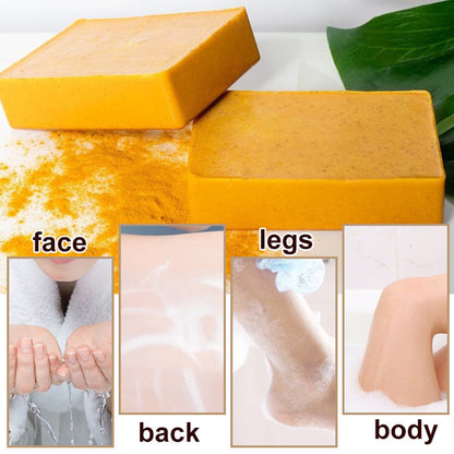 🥇Buy 2 Get 1 Free🧼Lemon Turmeric & Kojic Acid Soap Bars