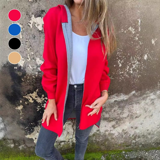 🌷Limited Time 43% OFF💞Women's Solid Zipper Hooded Coat with Pockets