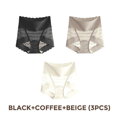 💋Limited Time Half Price-Breathable Seamless High Waist Lace Panties