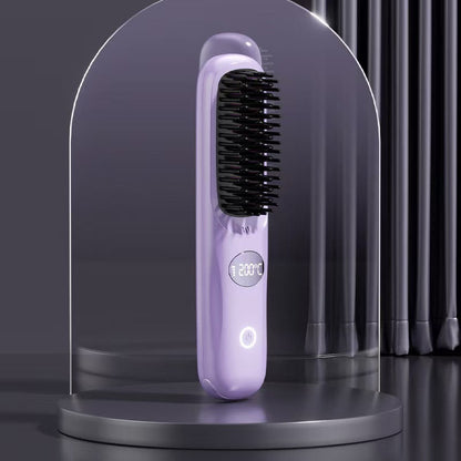 🪮 Limited Time Half Price - Cordless Hair Straightening Brush with LED Display