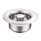 📢📢 50% OFF💧Push-Button Kitchen Sink Drain Stopper with Stainless Steel Body & ABS Food Scrap Filter Basket