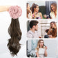 High-Quality Curly Wig with a Rose Hair Claw Clip