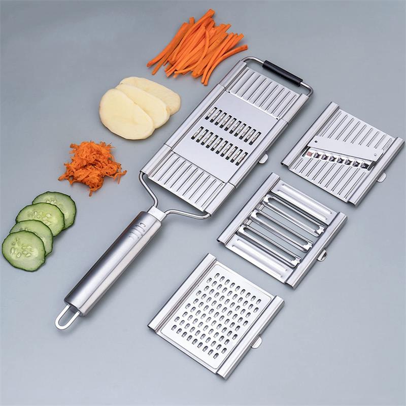 🔥Limited Time Half Price-4-in-1 Multi-Functional Stainless Steel Vegetable Chopper Set