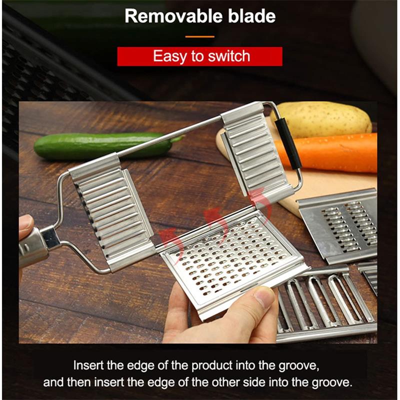 🔥Limited Time Half Price-4-in-1 Multi-Functional Stainless Steel Vegetable Chopper Set