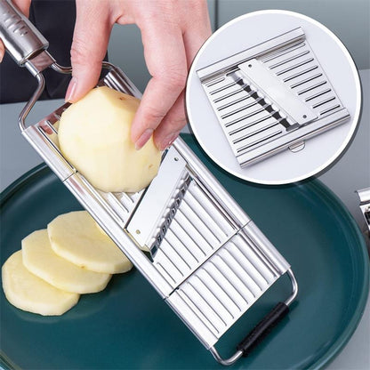 🔥Limited Time Half Price-4-in-1 Multi-Functional Stainless Steel Vegetable Chopper Set