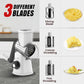 🥕Limited Time Half Price-3 in 1 Rotary Cheese Grater Vegetable Shredder