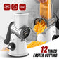 🥕Limited Time Half Price-3 in 1 Rotary Cheese Grater Vegetable Shredder