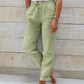 📢📢50% OFF !!!⏰Women's  Elastic Waist Cotton Linen Wide Leg Pants