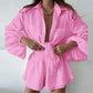 💖Summer Hot Sale💖2-Piece Set - Women's Summer Shirt & Shorts Set
