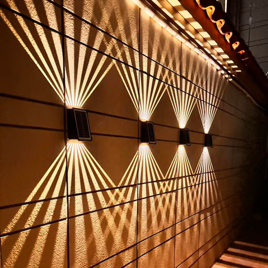 ⏳Limited Time Half Price⌛ Outdoor Waterproof 4 LED Solar Wall Decorative Spotlight