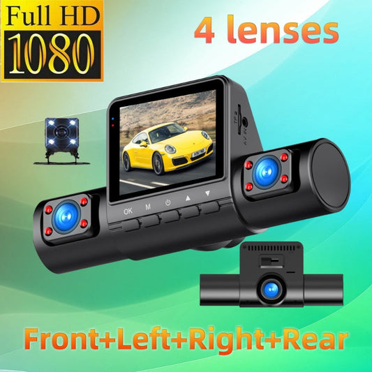 🚘 Limited Time Half Price - 1080P 4 Channel Car Camera with Night Vision