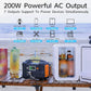 ⚡⚡ Limited Time Half Price - 200W Portable Power Station with Display