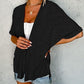 🧥 LIMITED-TIME 50% OFF! ✨ 2026 Stylish Flowy Short Sleeve Cardigan – Lightweight, Breezy, Versatile Layering Piece 🌸