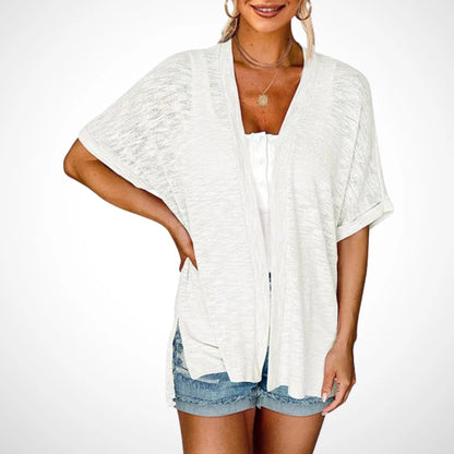 🧥 LIMITED-TIME 50% OFF! ✨ 2026 Stylish Flowy Short Sleeve Cardigan – Lightweight, Breezy, Versatile Layering Piece 🌸