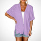 🧥 LIMITED-TIME 50% OFF! ✨ 2026 Stylish Flowy Short Sleeve Cardigan – Lightweight, Breezy, Versatile Layering Piece 🌸
