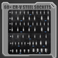 🏆🔩 Ultimate socket set for mechanics – CR-V Steel Sockets Set🔧50% discount