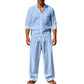 👔 LIMITED-TIME 50% OFF! ✨ Men’s Shirt & Pants Set – Casual, Breathable Linen, Relaxed Fit ✨