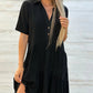 💝 Solid Color Comfort Lapel Button Dress – Classic Lapel Design & Soft Breathable Fabric 🌸ss