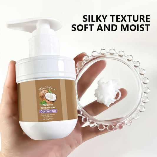 🎁 Buy 1 get 1 FREE! 🥥✨ Coconut facial hair removal cream – Gentle & effective（Suitable for full-body use）