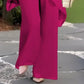 ✨Charming Irregular Top & Wide Leg Pants Set