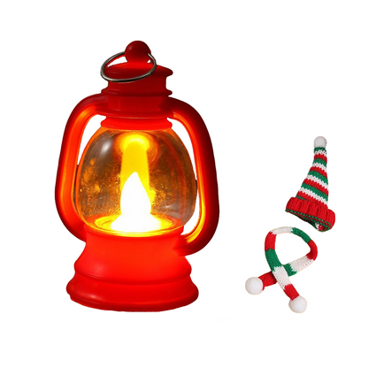 ❄️Mini Snowman Lantern with Hats and Scarves