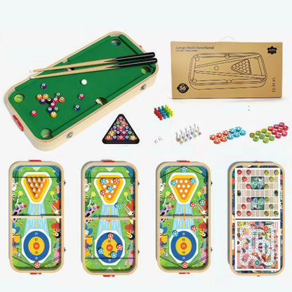 🥰 Six-in-One Wooden Board Game for Kids