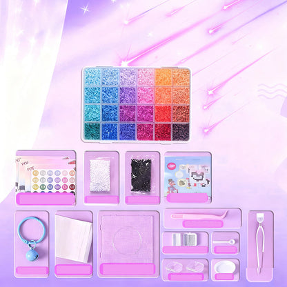 🎨Christmas Gift 49% OFF! 🎁 COMPLETE CRAFT KIT - 96 Colors with Storage Case, Perfect for Kids' Art Projects and Creative Development, Ideal Christmas Gift 👧✂️