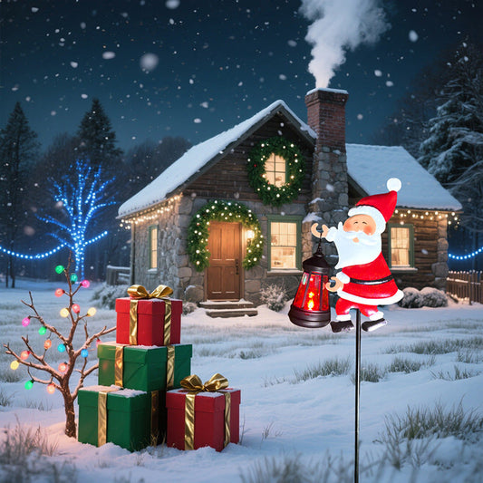 💡Solar-Powered Santa Claus Garden Stake Light✨