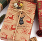 🎅 Christmas-themed kraft paper wrapping rolls ❄️