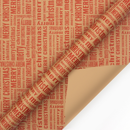 🎅 Christmas-themed kraft paper wrapping rolls ❄️