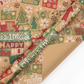 🎅 Christmas-themed kraft paper wrapping rolls ❄️