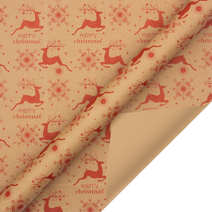 🎅 Christmas-themed kraft paper wrapping rolls ❄️