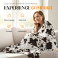 ⏳Limited-time 49% off⏰Cozy Cow Print Flannel Throw Blanket