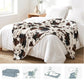 ⏳Limited-time 49% off⏰Cozy Cow Print Flannel Throw Blanket
