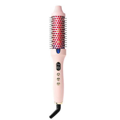 🔄 2-in-1 Magic Styler | Heated Straightener & Curler Comb | Switch Styles in Seconds ✨
