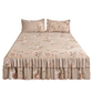 ✨3-Piece Floral Ruffled Bed Skirt Set