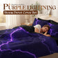 ⚡Purple Lightning Duvet Cover & Pillowcase Set