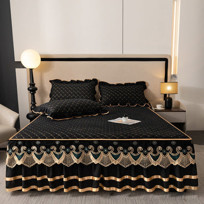 ⏳Limited-time 49% off⏰Ruffled Bed Sheet Skirt / Pillowcases🛏️
