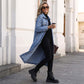 📢📢50% OFF !!!⏰Women’s Casual Longline Button-Up Denim Coat