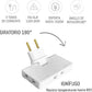 🎁 Hot off the shelves!——Rotating power strip adapter – one plug, three outlets. 180-degree extendable plug.