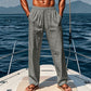 👖50% OFF!✨Men's Breathable Linen Trousers – Loose Fit, Drawstring Waist, Functional Pockets 🌿
