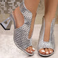 ✨ Women's Elegant Peep-Toe Heeled Sandals – Comfortable Block Heel, Adjustable Strap & Chic Design 💃